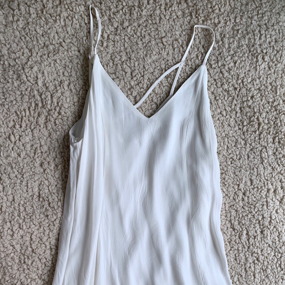 flowy off white dress